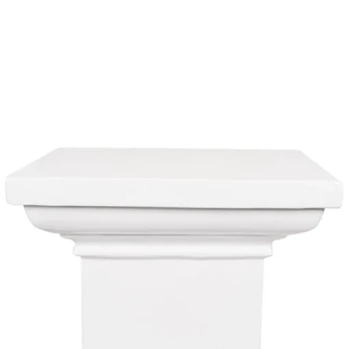 Fibreglass Square Pedestal Gloss White (46x46x83cmH)
