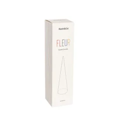 Fleur Cone Candle Nude (6.5x25cmH)