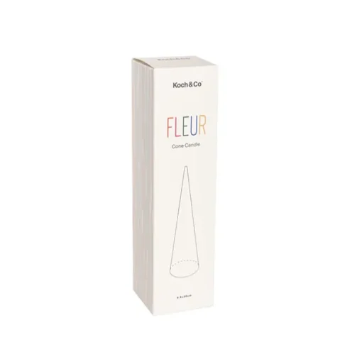 Fleur Cone Candle Nude (6.5x25cmH)
