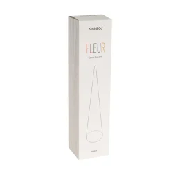 Fleur Cone Candle Nude (7x30cmH)
