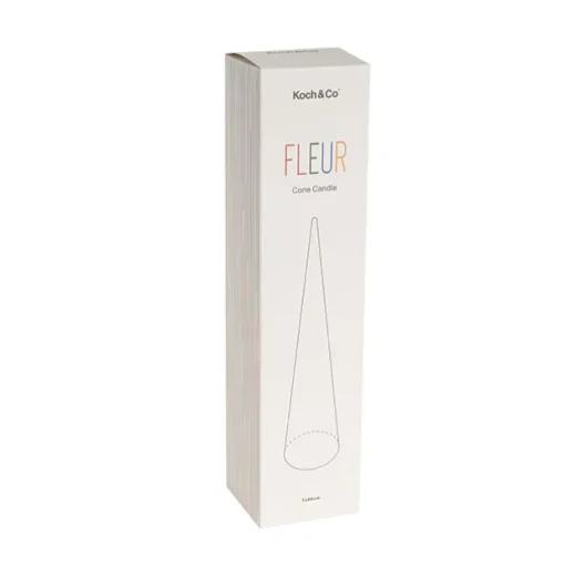 Fleur Cone Candle Nude (7x30cmH)