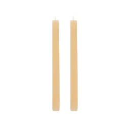 Fleur Dinner Candle Pack 2 Nude (2x25cmH)
