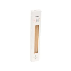 Fleur Dinner Candle Pack 2 Nude (2x25cmH)