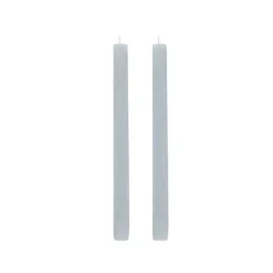 Fleur Dinner Candle Pack 2 French Blue (2x25cmH)