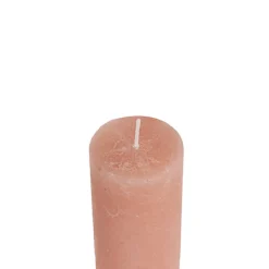 Fleur Pillar Candle Peach (5x15cmH)