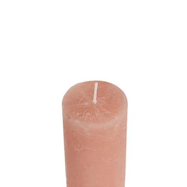 Fleur Pillar Candle Peach (5x15cmH)