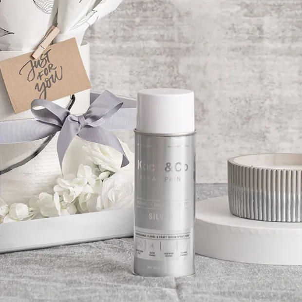 Floral Event Craft Spray Paint Metallic Silver (340g)