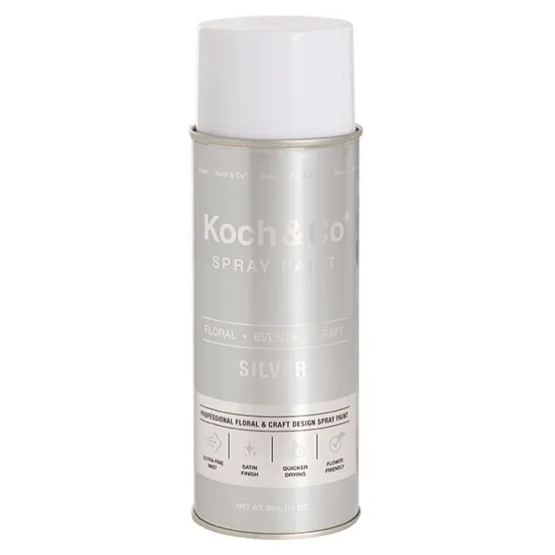 Floral Event Craft Spray Paint Metallic Silver (340g)