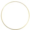 Floral Metal Hoop Ring Gold (35cmD)