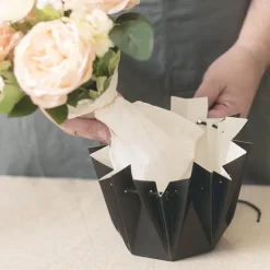 Flower Bouquet Designer Pod Pack 10 Black (16.5x17Hcm)