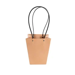 Flower Carry Bag Kraft Brown Medium Pk5 (12x17x20cmH)