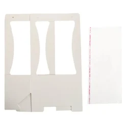 Flower Carry Box Pack 10 White (22x11.5x35.5cm)