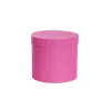 Flower Gift Hat Box Round Hello Pink (15cmWx13.5cmH)
