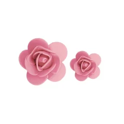 Foam Rose Heads Pack 50 Pink (Mixed 3 to 4.5cmD)