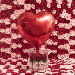 Foil Balloon 18" (45cm) Heart Shape Solid Red