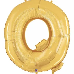 Foil Balloon 40" (101.6cmH) Letter 'Q' Gold