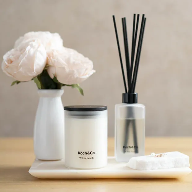 Fragrance Soy Candle White Peach (8x10.5cmH) 350g