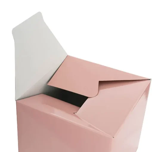 Gift Box Jumbo with Bow Flat Pack Baby Pink (305x300x300mmH)