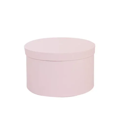 Gift Box Round Baby Pink (25cmDx15cmH) Set 3