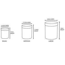 Gift Box Round Brown Kraft (25cmDx15cmH) Set 3