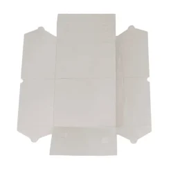 Gift Hamper Box with PVC Lid Square White (30Lx30Wx12Hcm)