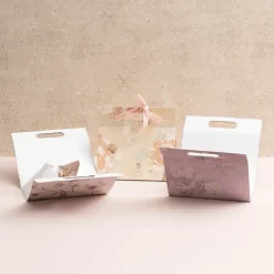 Gift Hamper Magnetic Handbag Big Florals Lilac (24*11*23cm)