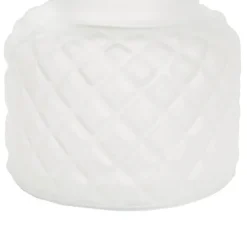 Glass Ann Bottle Vase Small Frosted White (12.3x12cmH)