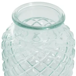 Glass Ann Bottle Vase Small Spanish Green (12.3x12cmH)