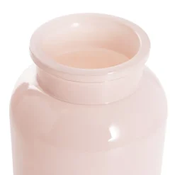 Glass Botany Bottle Glossy Sand Pink (14x16cmH)