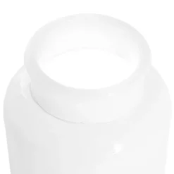 Glass Botany Bottle Mini Glossy White (12x12cmH)