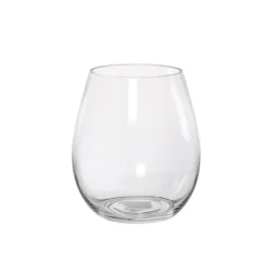 Glass Claire Vase Clear (15Dx18cmH)