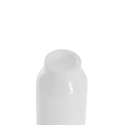 Glass Classic Milk Bottle Solid Glossy White (5x10cmH)
