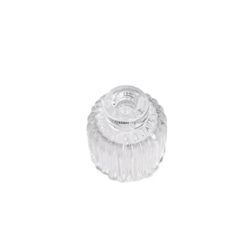 Glass Craft Ripple 2 in 1 Candle Holder Crystal (7x8cmH)