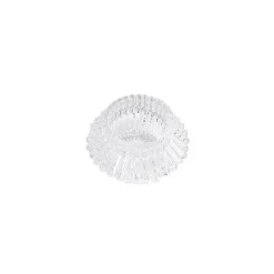 Glass Craft Ripple 2 in 1 Candle Holder Clear (8x5.6cmH)