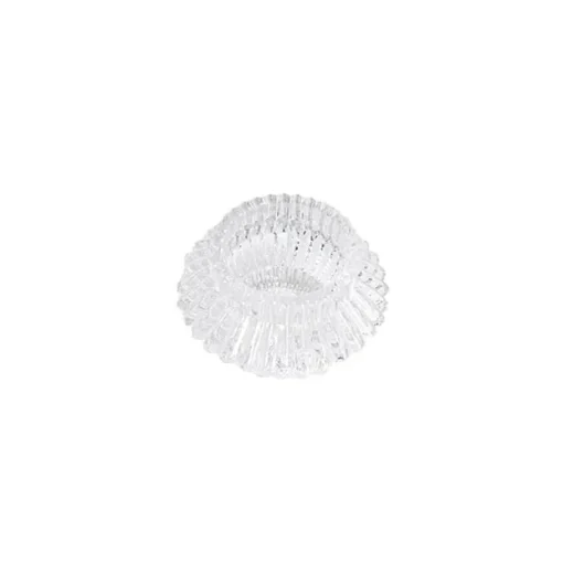 Glass Craft Ripple 2 in 1 Candle Holder Clear (8x5.6cmH)