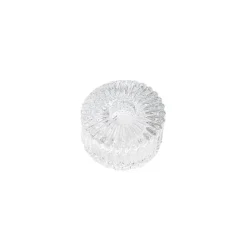 Glass Craft Ripple 2 in 1 Candle Holder Clear (8x4.5cmH)