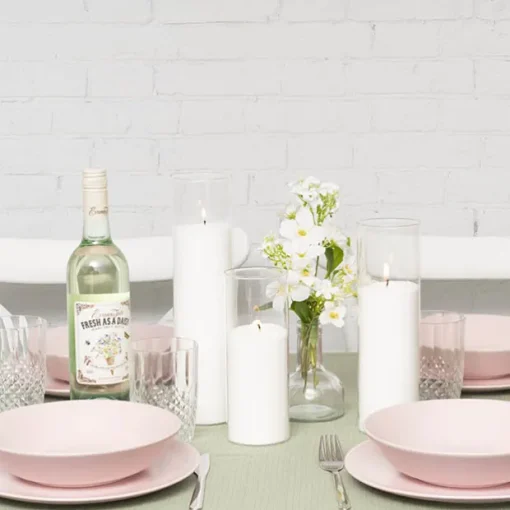 Glass Cylinder Floral Event Candle Holder Clear (7.5Dx30cmH)