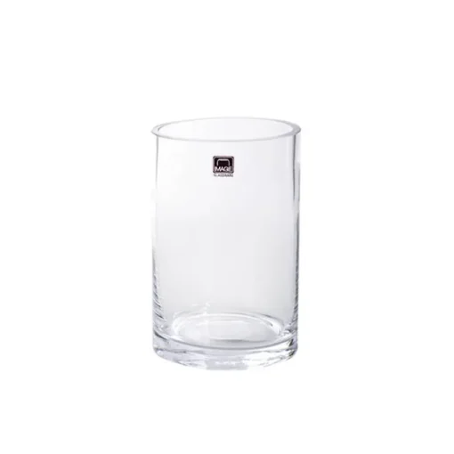 Glass Cylinder Vase Clear (10Dx15cmH)