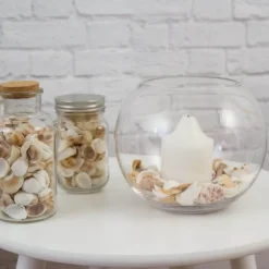 Glass Fish Bowl 18cm Clear (11TDx18Dx16cmH)