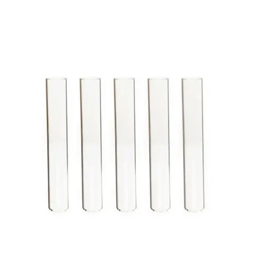 Glass Flower Test Tube 5 Pack Clear (18mmx13cmH)