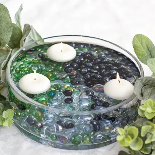 Glass Gems Mini 14mm Black (700g Jar)