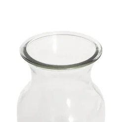 Glass Ginger Flared Vase Solid Clear (12Dx20cmH)