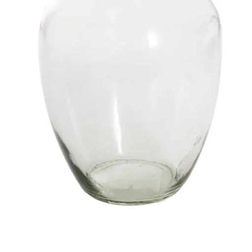 Glass Ginger Flared Vase Solid Clear (12Dx20cmH)