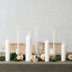 Glass Hurricane Event Candle Sleeve Clear (8.5cmDx25cmH)
