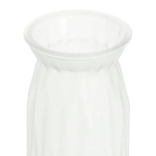 Glass Lynne Bottle Vase Frosted White (11x11.5x20cmH)