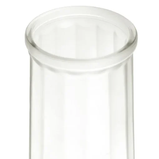 Glass Lynne Conical Vase Matte White (9.3x11x24.5cmH)