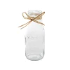 Glass Milk Bottle Clear (6cmDx15.5cmH)