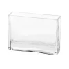Glass Rectangle Vase Clear (6x18x12cmH)