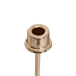 Glass Sleeve Single Taper Candle Holder Stand Gold (40cmH)