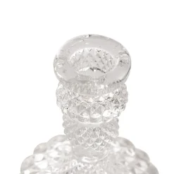 Glass Swindon Dinner Taper Candle Holder Clear (8Dx10cmH)